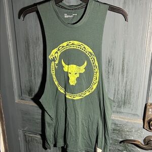 Under Armour Dark Green Tank with Black Trim
